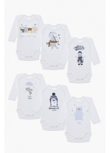 Langärmelige Unterwäsche für Jungen PRETTY BABY 6er-Pack 35157 Langärmelige Unterwäsche für Jungen PRETTY BABY 6er-Pack 35157