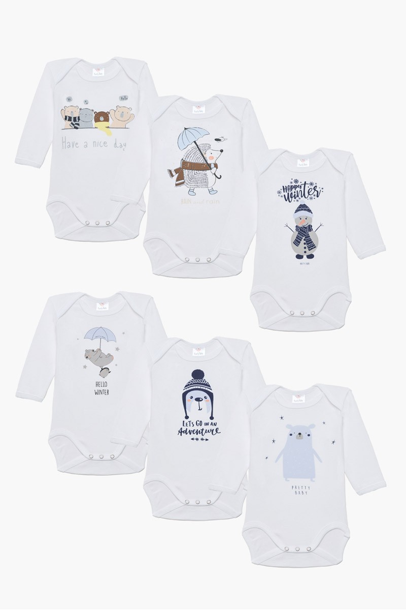 Langärmelige Unterwäsche für Jungen PRETTY BABY 6er-Pack 35157 Langärmelige Unterwäsche für Jungen PRETTY BABY 6er-Pack 35157