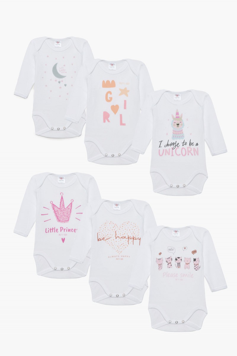 Baby T-shirts long sleeve Pretty Baby 6 Pack 35167