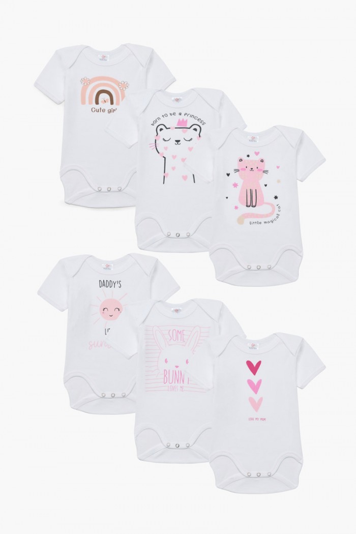 Baby T-shirts Pretty Baby Girl 6 Pack 35169