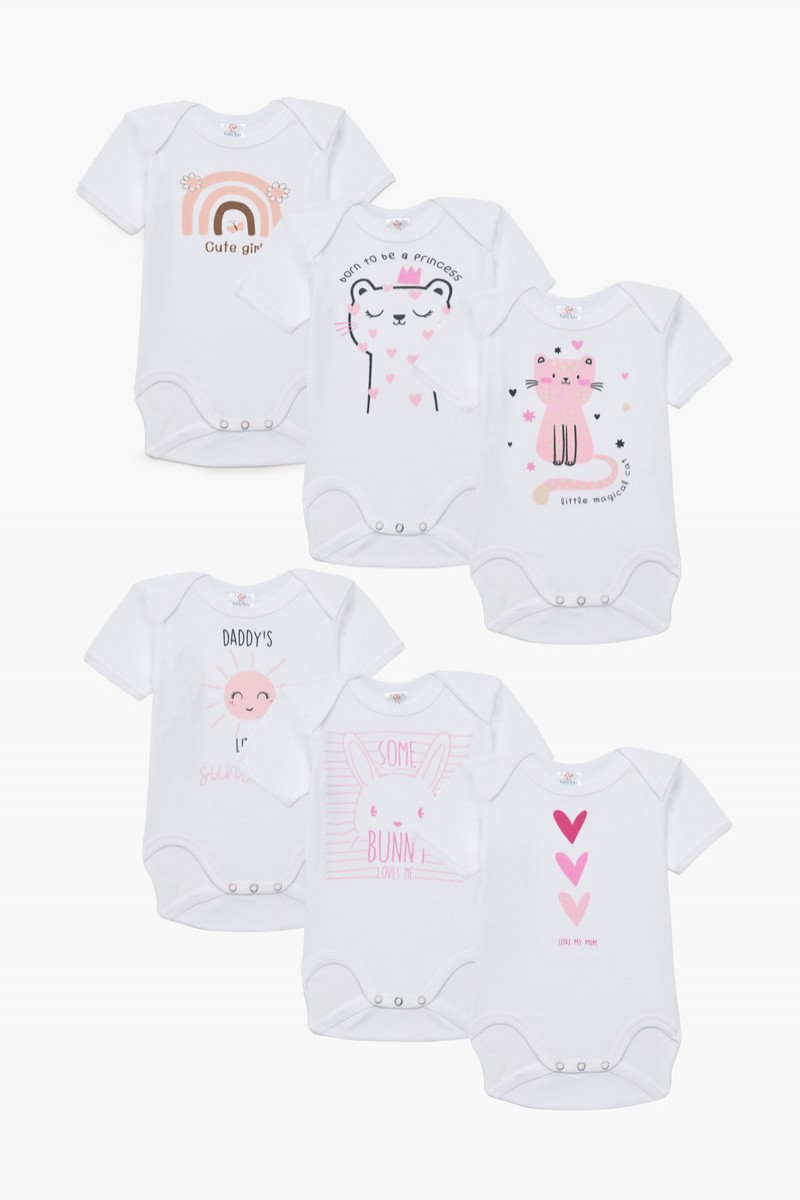 Baby T-shirts Pretty Baby Girl 6 Pack 35169
