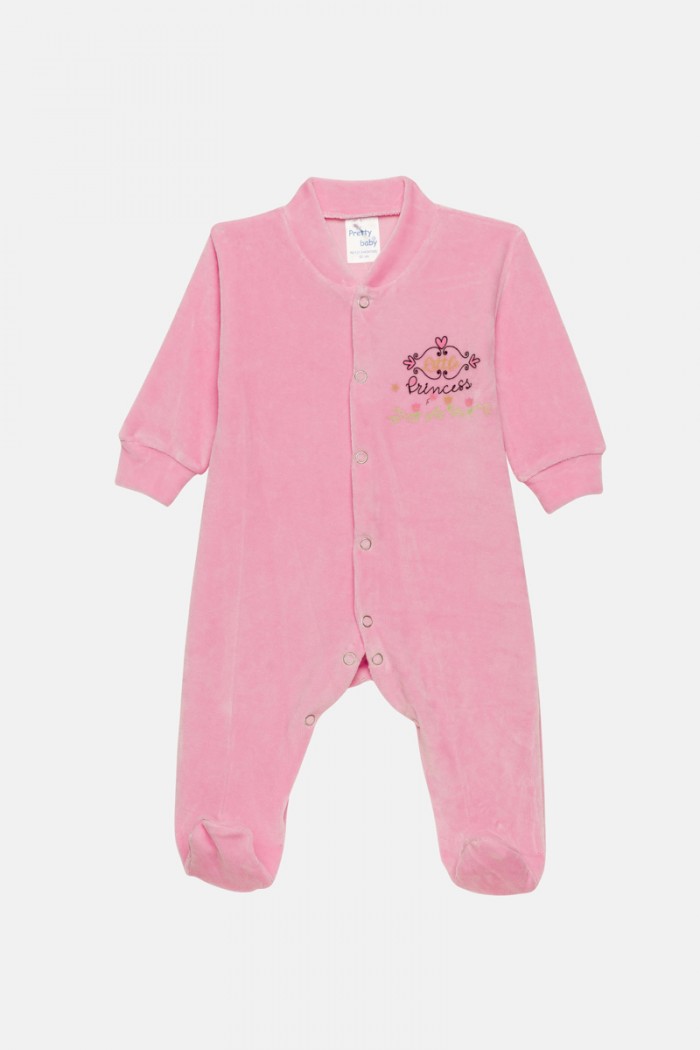Pretty Baby velvet baby romper for girl 35799A