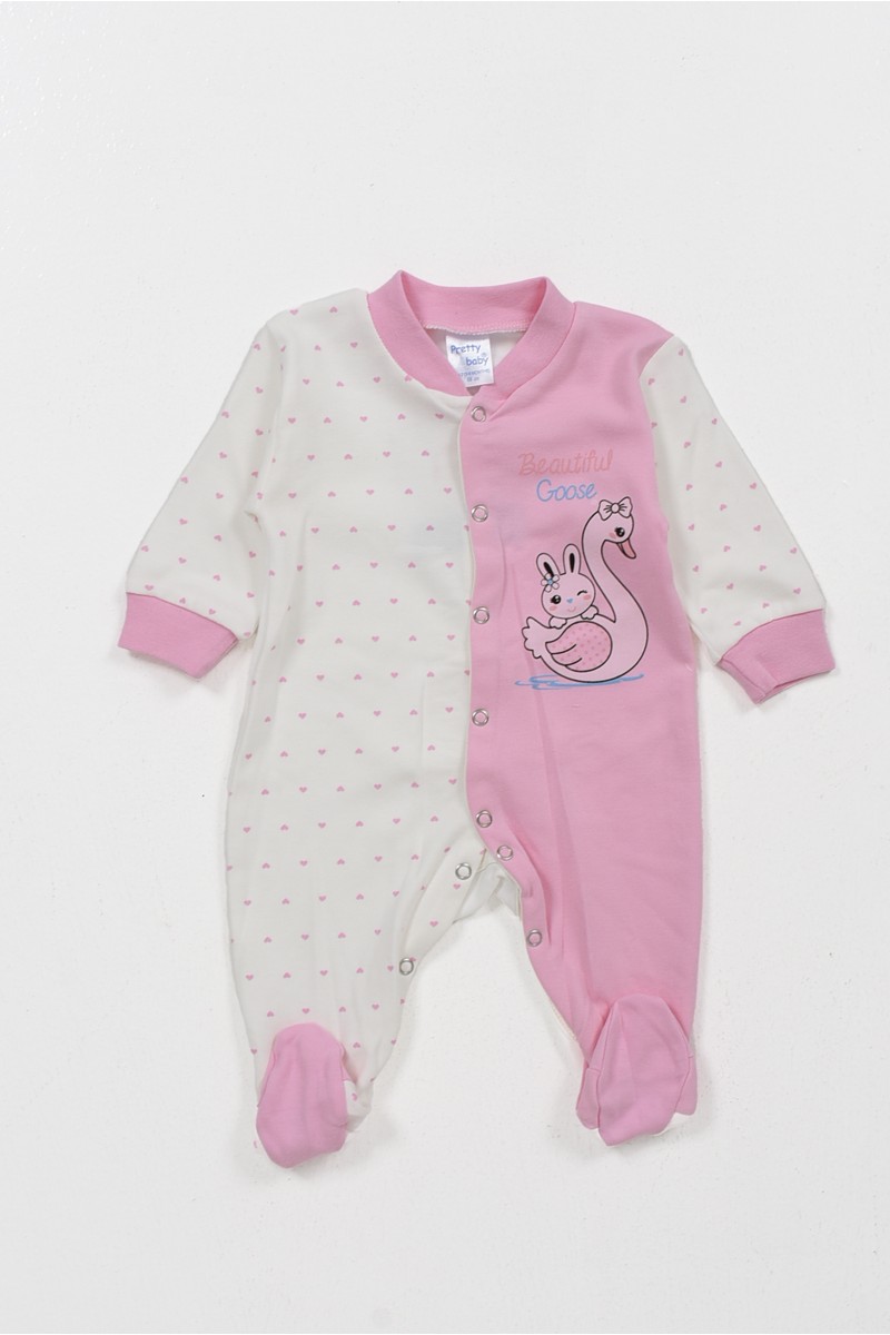 Baby jumpsuit interlock girl PRETTY BABY 35866