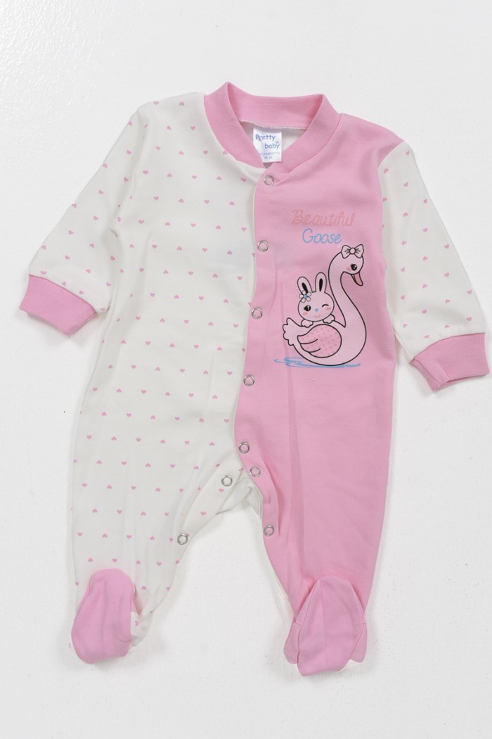 Baby jumpsuit interlock girl PRETTY BABY 35866
