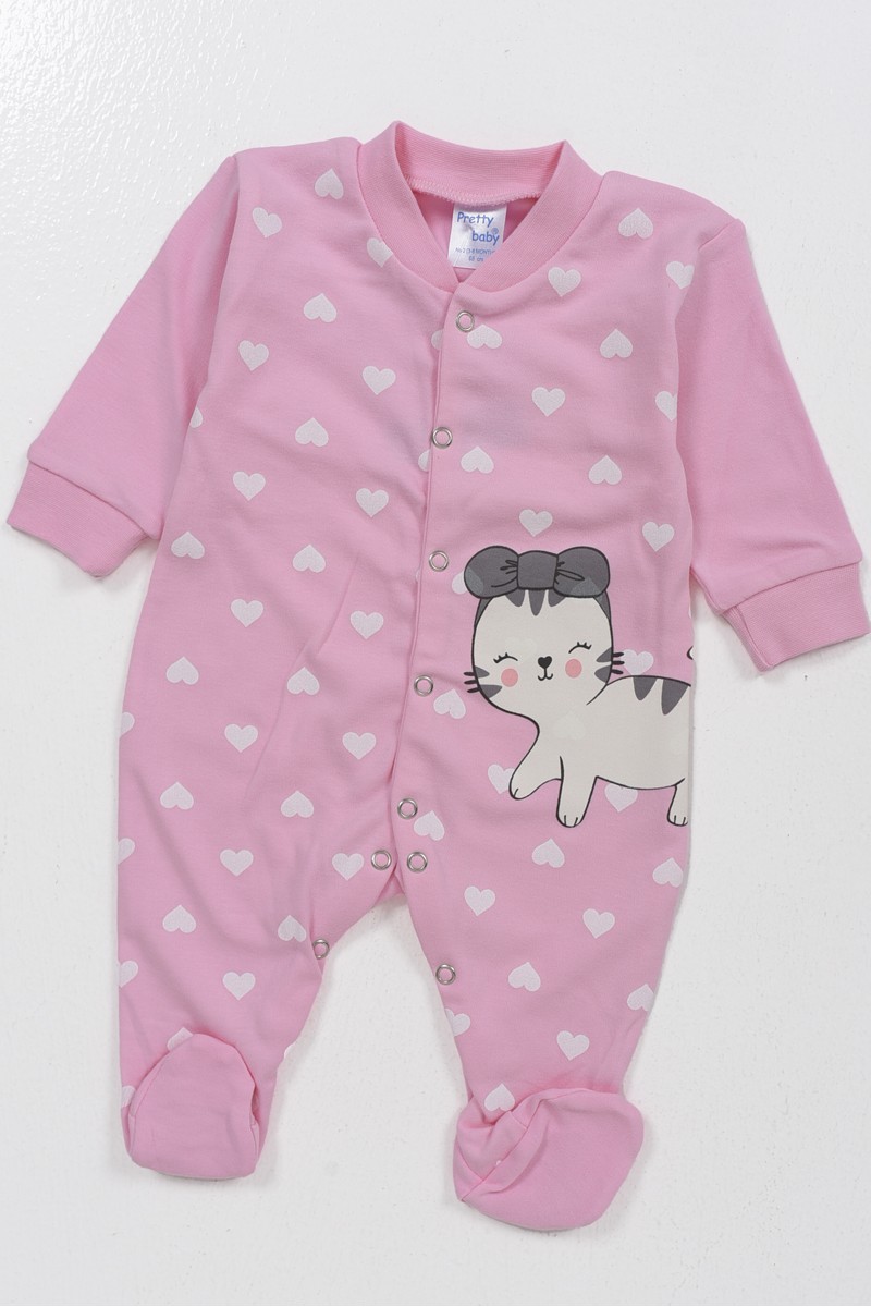 Baby jumpsuit interlock girl PRETTY BABY 35868 Baby jumpsuit interlock girl PRETTY BABY 35868