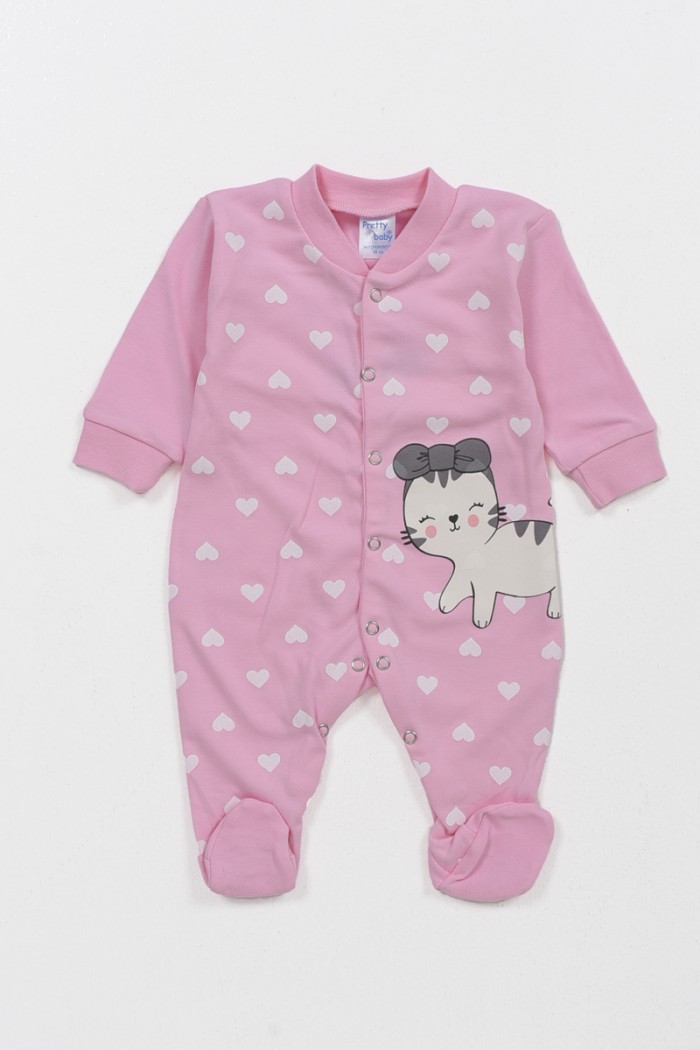 Baby jumpsuit interlock girl PRETTY BABY 35868