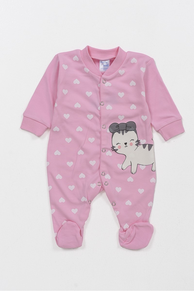 Baby jumpsuit interlock girl PRETTY BABY 35868 Baby jumpsuit interlock girl PRETTY BABY 35868