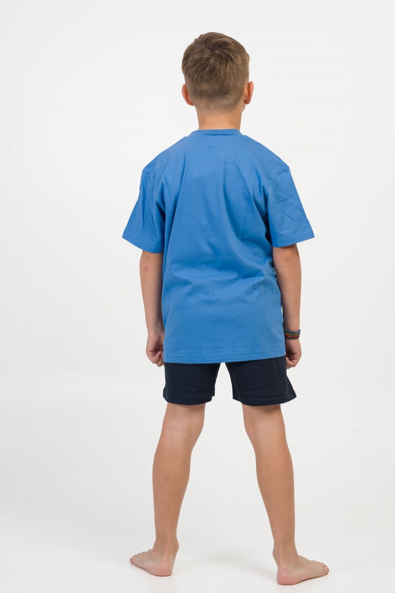 Kinderschlafanzug für Jungen Pretty Baby 63052 Blau Roa