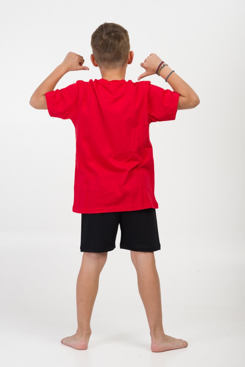 Kinderschlafanzug für Jungen Pretty Baby 63053 Rot