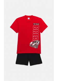 Kinderschlafanzug für Jungen Pretty Baby 63053 Rot Kinderschlafanzug für Jungen Pretty Baby 63053 Rot