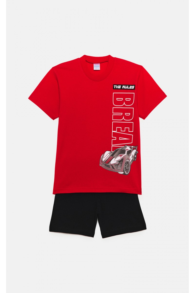 Kinderschlafanzug für Jungen Pretty Baby 63053 Rot Kinderschlafanzug für Jungen Pretty Baby 63053 Rot