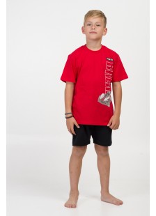 Kinderschlafanzug für Jungen Pretty Baby 63053 Rot Kinderschlafanzug für Jungen Pretty Baby 63053 Rot