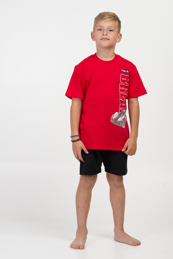 Children's pyjamas for boys Pretty Baby 63053 Red