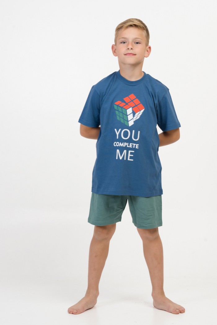 Kinderschlafanzug für Jungen Pretty Baby 63054 Blau Raph