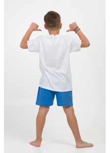 Kinderschlafanzug für Jungen Pretty Baby 63055 Weiß Kinderschlafanzug für Jungen Pretty Baby 63055 Weiß