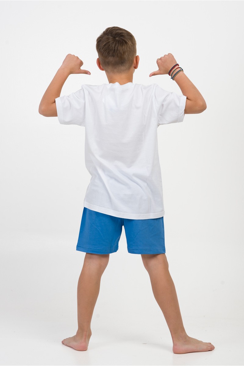 Kinderschlafanzug für Jungen Pretty Baby 63055 Weiß Kinderschlafanzug für Jungen Pretty Baby 63055 Weiß
