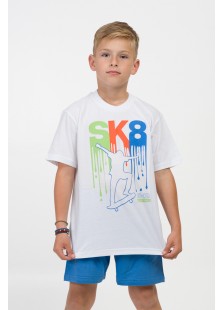 Kinderschlafanzug für Jungen Pretty Baby 63055 Weiß Kinderschlafanzug für Jungen Pretty Baby 63055 Weiß
