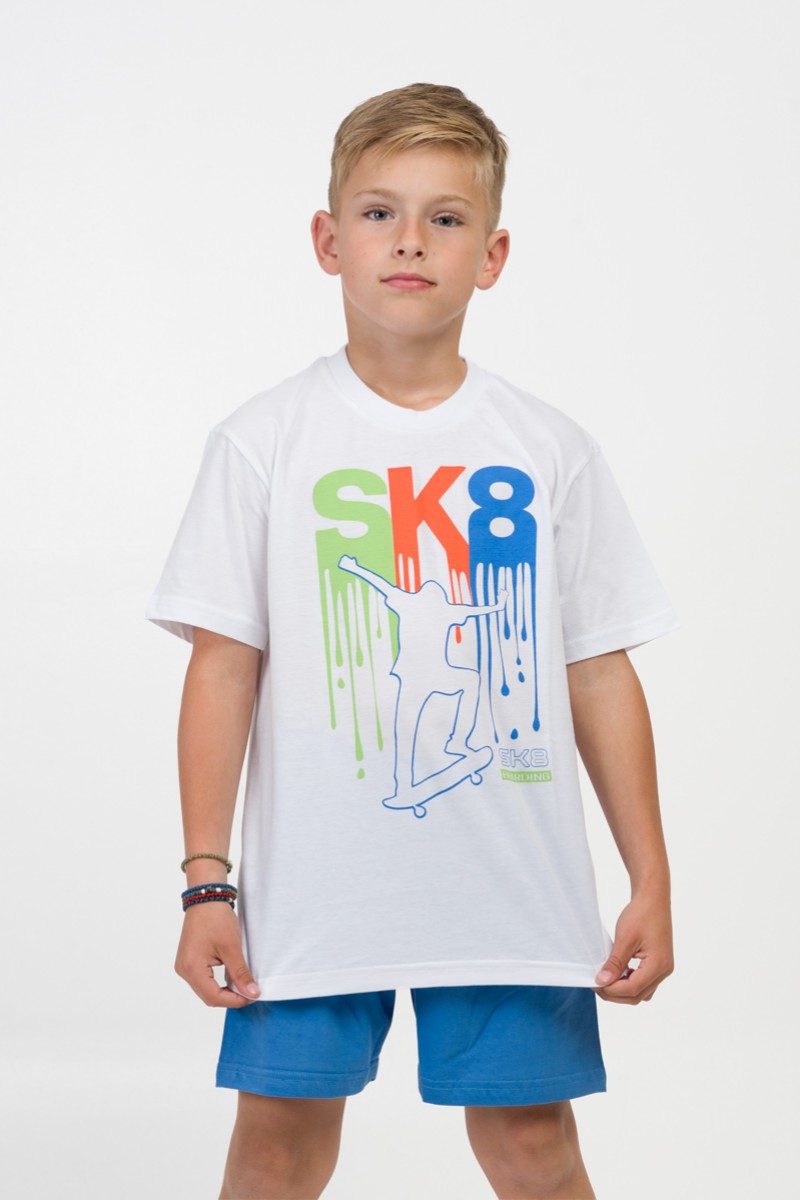 Kinderschlafanzug für Jungen Pretty Baby 63055 Weiß