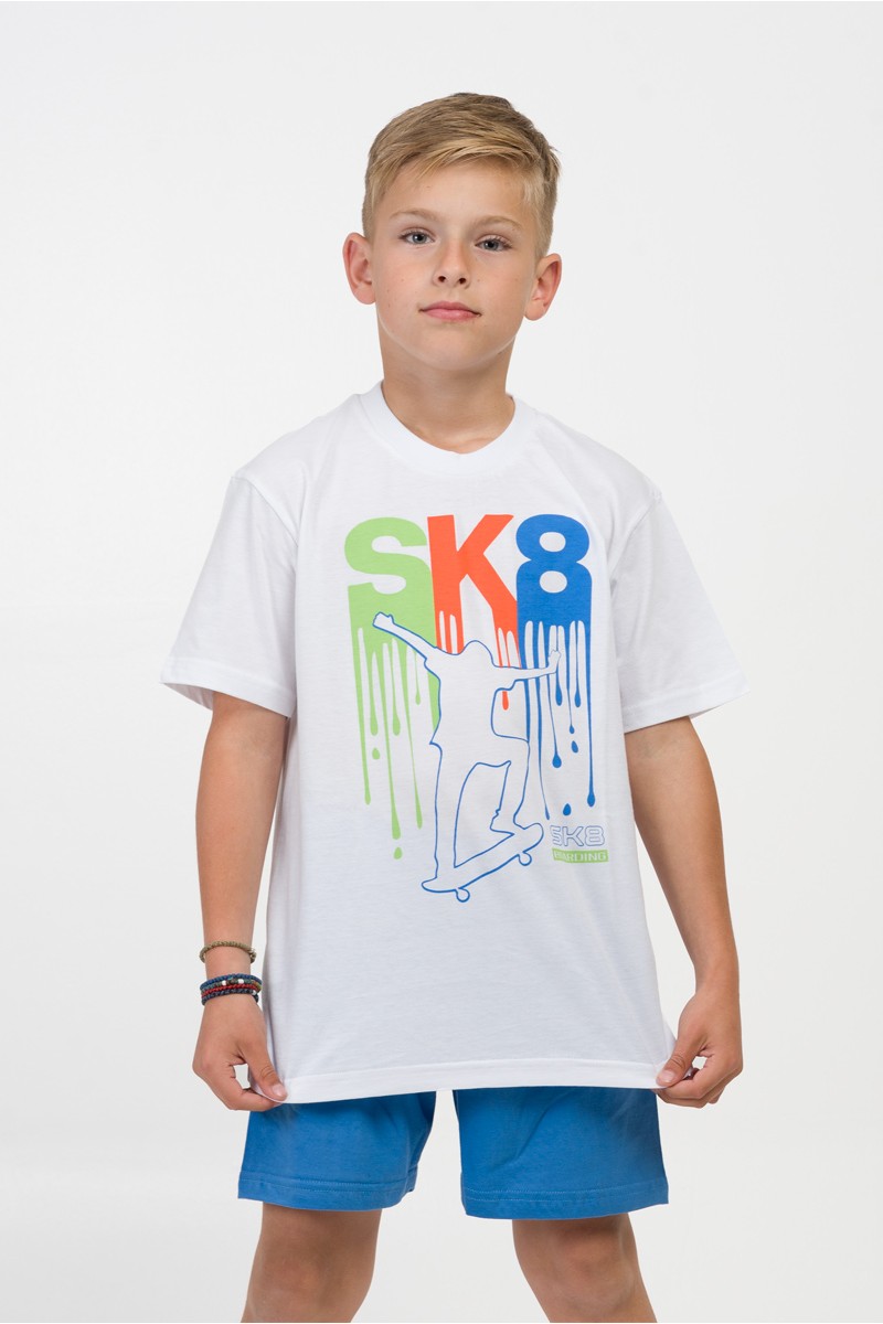Kinderschlafanzug für Jungen Pretty Baby 63055 Weiß Kinderschlafanzug für Jungen Pretty Baby 63055 Weiß