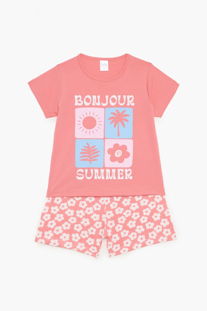 Children's pajamas girl Pretty Baby 63162 ROSE