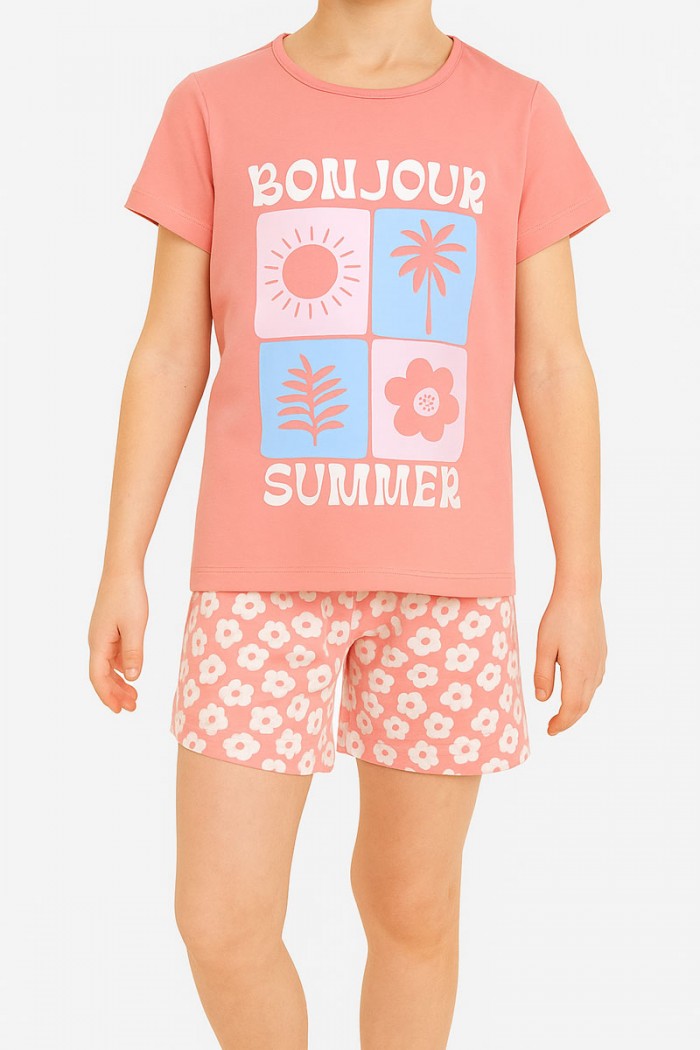 Children's pajamas girl Pretty Baby 63162 ROSE