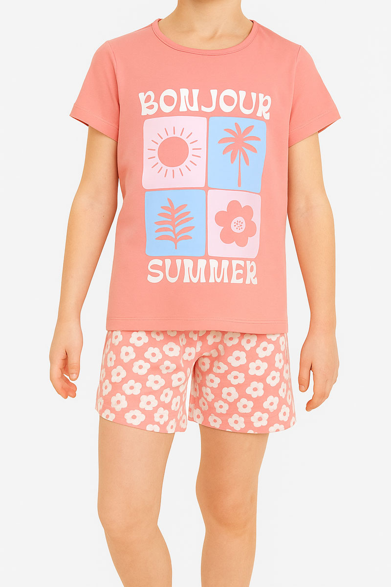 Children's pajamas girl Pretty Baby 63162 ROSE