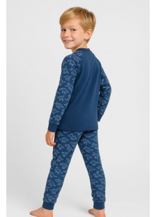 Teenager-Winterschlafanzug für Jungen PRETTY BABY 63813 BLUE DROPS