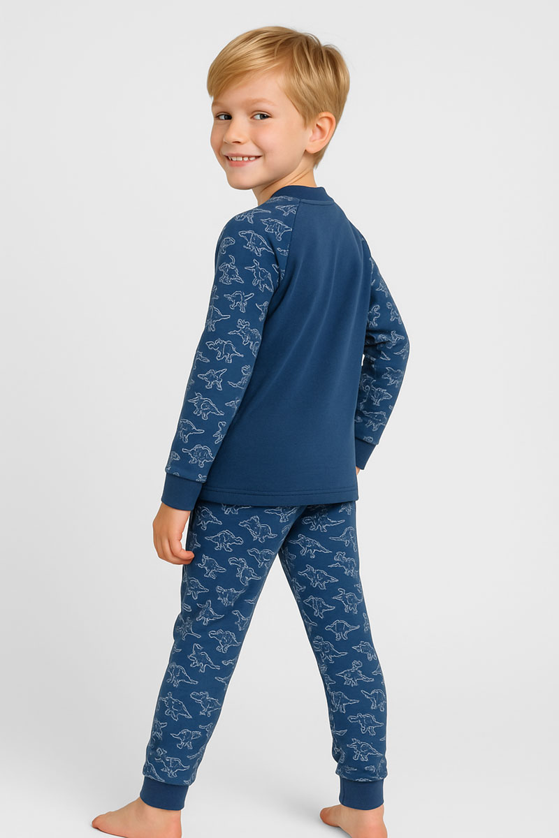 Teenager-Winterschlafanzug für Jungen PRETTY BABY 63813 BLUE DROPS
