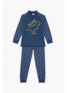Teenager-Winterschlafanzug für Jungen PRETTY BABY 63813 BLUE DROPS