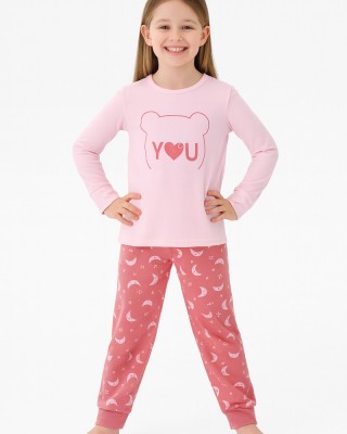 Pyjama für Mädchen PRETTY BABY 64815 ROZ