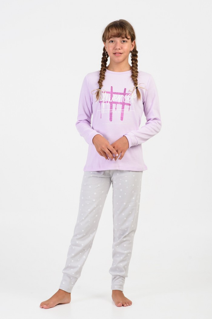 Teenage girl's pajamas PRETTY Influencer 64882 LILA