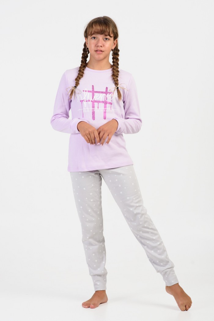 Teenage girl's pajamas PRETTY Influencer 64882 LILA