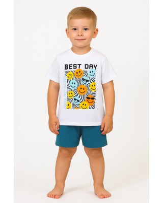 Παιδικές πιτζάμες αγόρι Pretty Baby 65389 ΛΕΥΚΟ