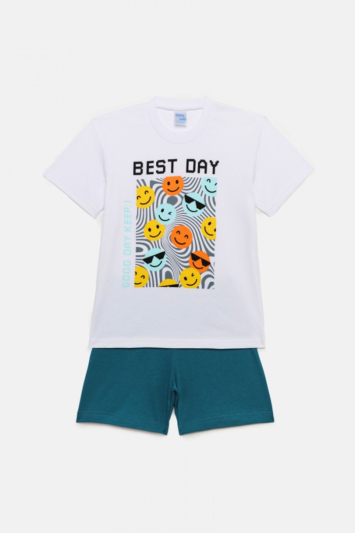 Children's pyjamas boy Pretty Baby 65389 WHITE