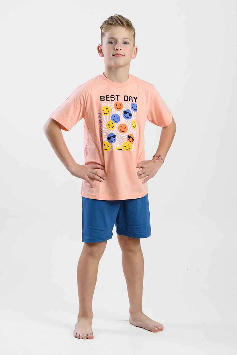 Kinderschlafanzug für Jungen Pretty Baby 65389 CORAL