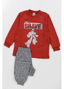 Kinderschlafanzug für Jungen PRETTY BABY 68180 ROT Kinderschlafanzug für Jungen PRETTY BABY 68180 ROT