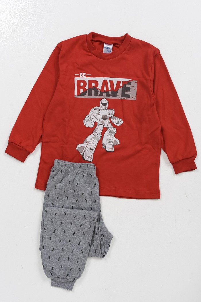 Children's pyjamas for boy PRETTY BABY 68180 RED