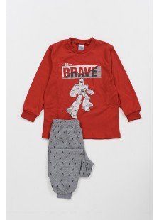 Kinderschlafanzug für Jungen PRETTY BABY 68180 ROT Kinderschlafanzug für Jungen PRETTY BABY 68180 ROT