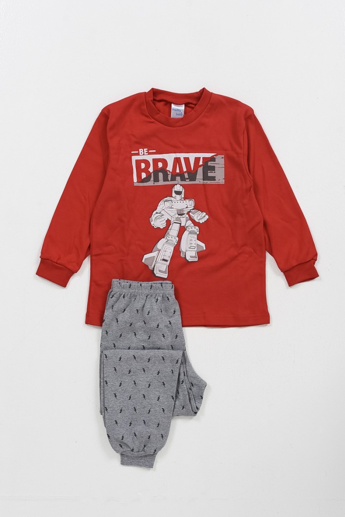 Children's pyjamas for boy PRETTY BABY 68180 RED
