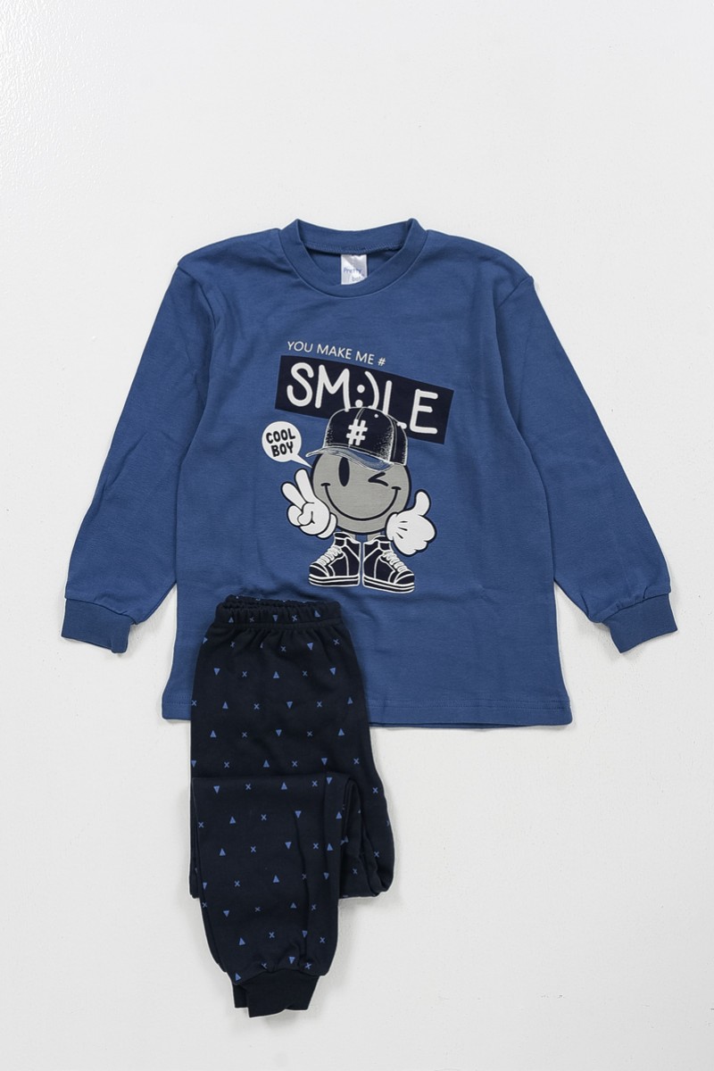 Children's pyjamas for boy PRETTY BABY 68183 BLUE