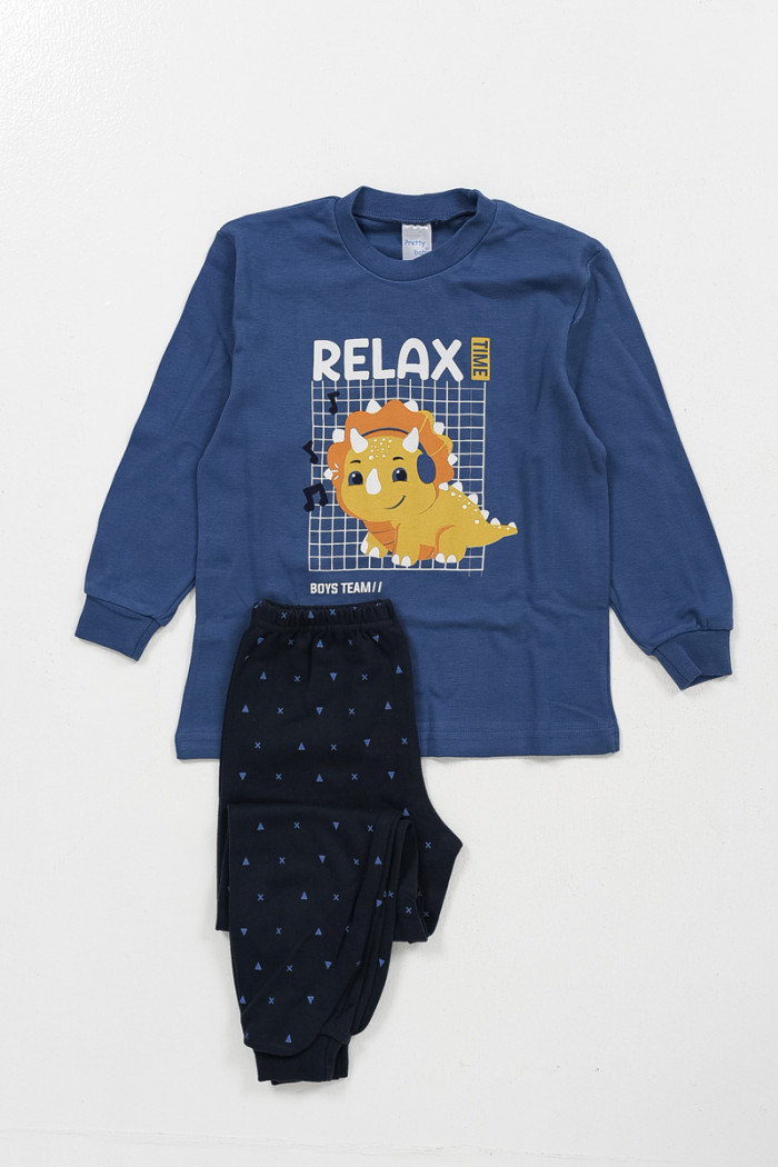 Children's pajamas for boy PRETTY BABY 68184 BLUE