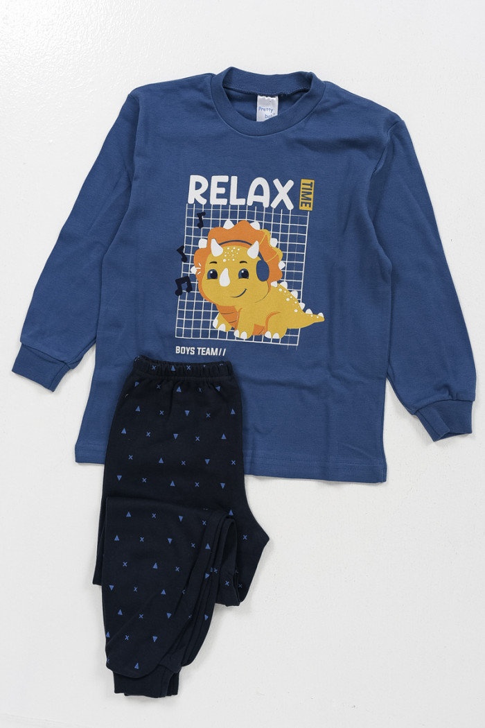 Children's pajamas for boy PRETTY BABY 68184 BLUE