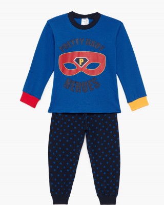 Children's pyjamas for boys PRETTY BABY 68196 Blue Roulette