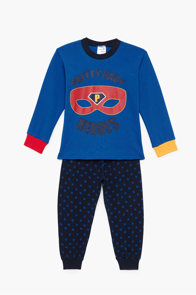 Kinderpyjama für Jungen PRETTY BABY 68196 Blau Roulette Kinderpyjama für Jungen PRETTY BABY 68196 Blau Roulette