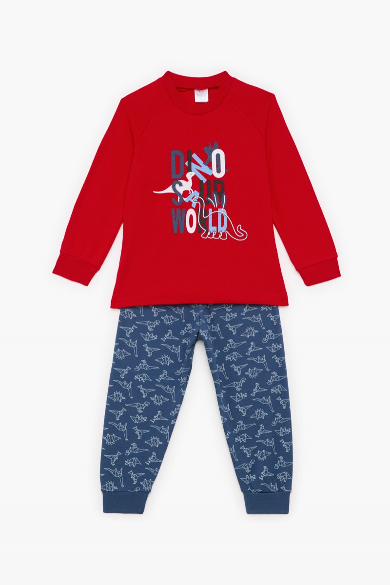 Kinderschlafanzug für Jungen PRETTY BABY 68202 ROT