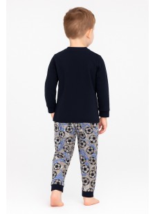 Kinderschlafanzug für Jungen PRETTY BABY 68203 BLUE DROPS
