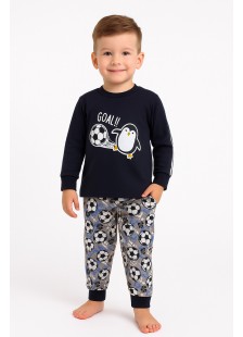 Kinderschlafanzug für Jungen PRETTY BABY 68203 BLUE DROPS