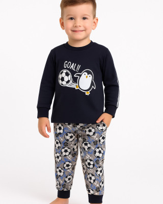 Children's pyjamas for boys PRETTY BABY 68203 BLUE DROPS
