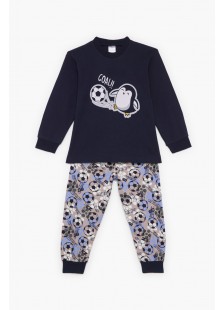 Kinderschlafanzug für Jungen PRETTY BABY 68203 BLUE DROPS