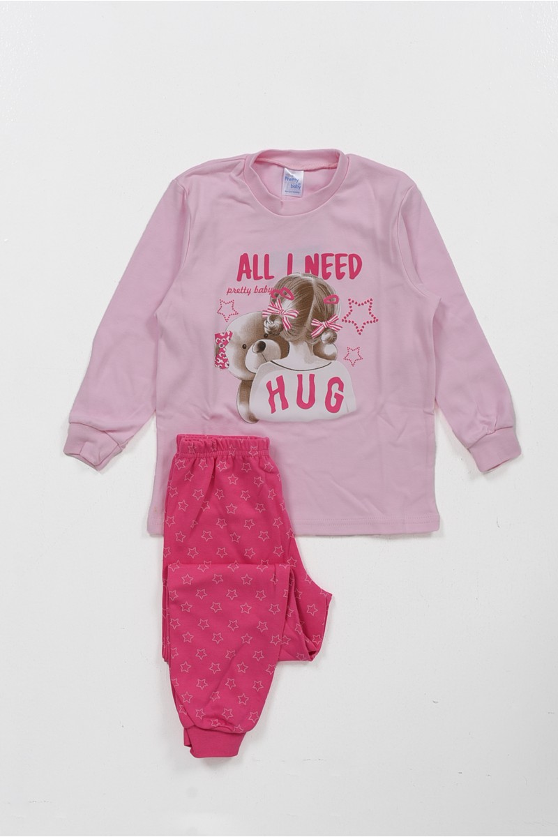 Kinderschlafanzug für Mädchen PRETTY BABY 69183